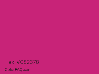 Hex #c82378 Color Image