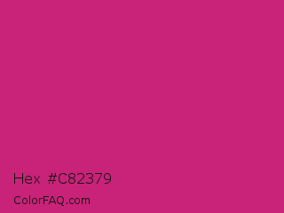Hex #c82379 Color Image