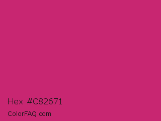Hex #c82671 Color Image