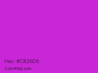 Hex #c826d6 Color Image