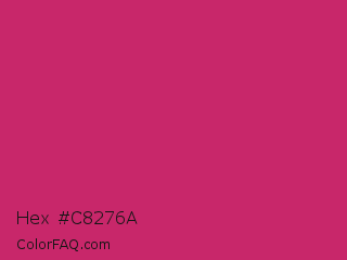 Hex #c8276a Color Image
