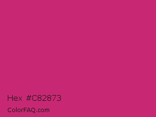 Hex #c82873 Color Image
