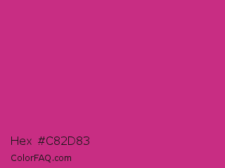 Hex #c82d83 Color Image