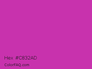 Hex #c832ad Color Image