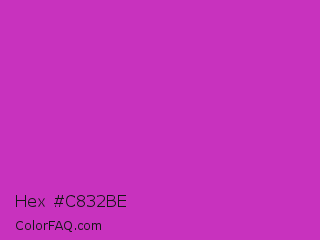 Hex #c832be Color Image