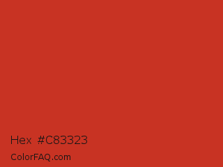 Hex #c83323 Color Image
