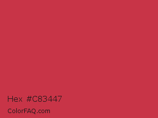 Hex #c83447 Color Image