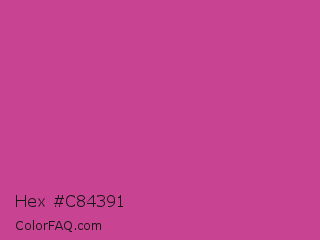 Hex #c84391 Color Image