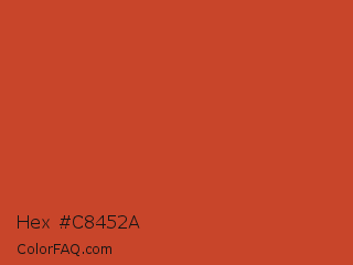 Hex #c8452a Color Image