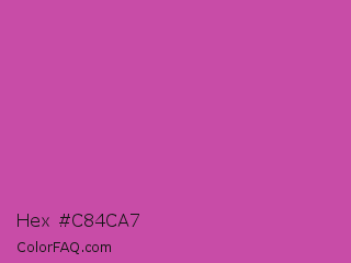 Hex #c84ca7 Color Image
