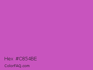 Hex #c854be Color Image