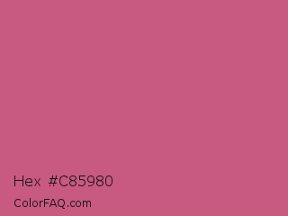 Hex #c85980 Color Image