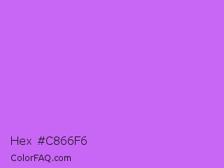 Hex #c866f6 Color Image