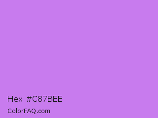 Hex #c87bee Color Image
