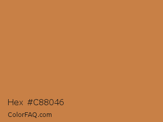 Hex #c88046 Color Image