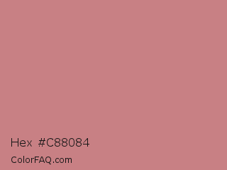 Hex #c88084 Color Image