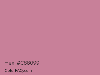 Hex #c88099 Color Image