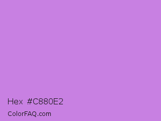 Hex #c880e2 Color Image