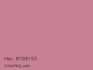 Hex #c88193 Color Image