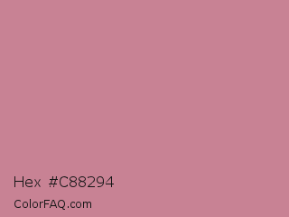 Hex #c88294 Color Image