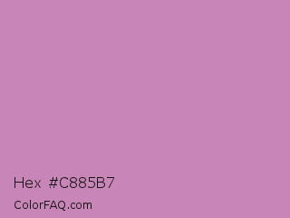 Hex #c885b7 Color Image