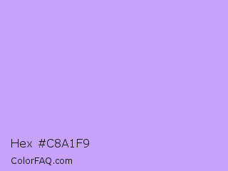 Hex #c8a1f9 Color Image