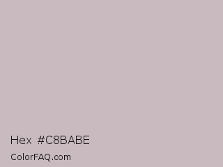 Hex #c8babe Color Image