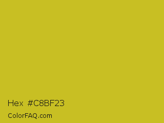 Hex #c8bf23 Color Image