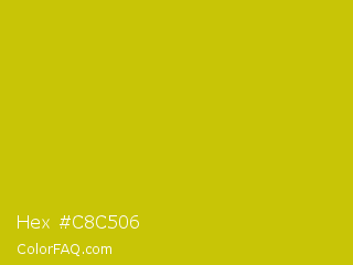 Hex #c8c506 Color Image