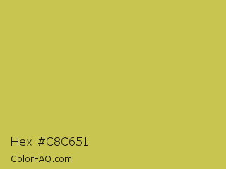 Hex #c8c651 Color Image