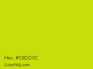 Hex #c8dd0c Color Image