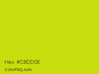Hex #c8dd0e Color Image