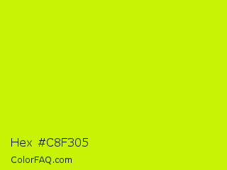 Hex #c8f305 Color Image