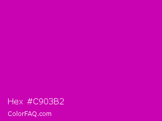 Hex #c903b2 Color Image