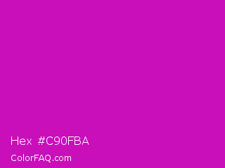 Hex #c90fba Color Image