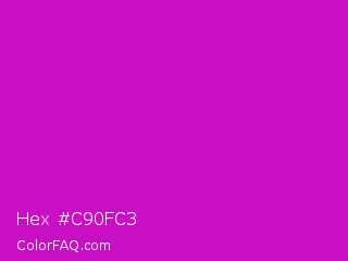Hex #c90fc3 Color Image