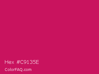 Hex #c9135e Color Image