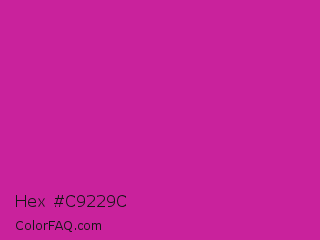 Hex #c9229c Color Image