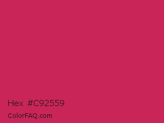 Hex #c92559 Color Image
