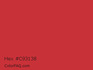 Hex #c93138 Color Image