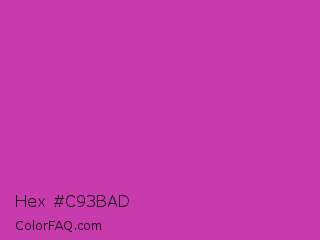 Hex #c93bad Color Image