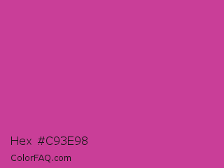 Hex #c93e98 Color Image