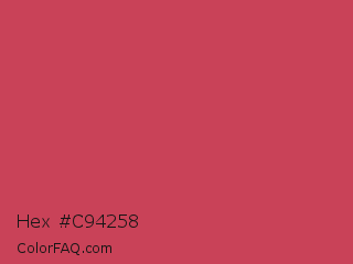 Hex #c94258 Color Image