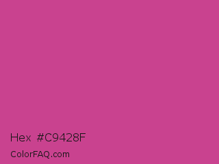 Hex #c9428f Color Image
