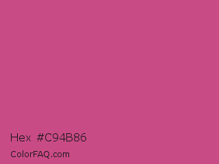 Hex #c94b86 Color Image