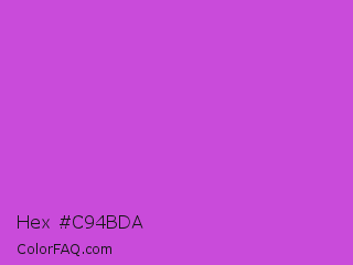 Hex #c94bda Color Image