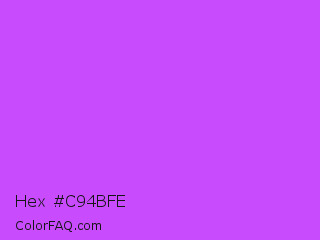 Hex #c94bfe Color Image