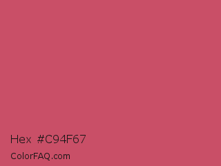 Hex #c94f67 Color Image