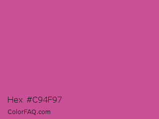 Hex #c94f97 Color Image