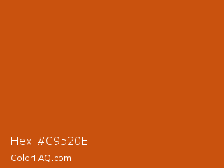 Hex #c9520e Color Image